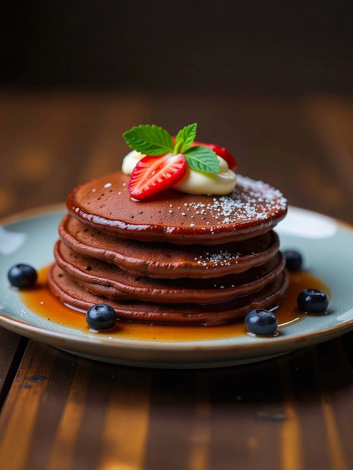 Pancakes Protéinés bio au cacao – Image 3