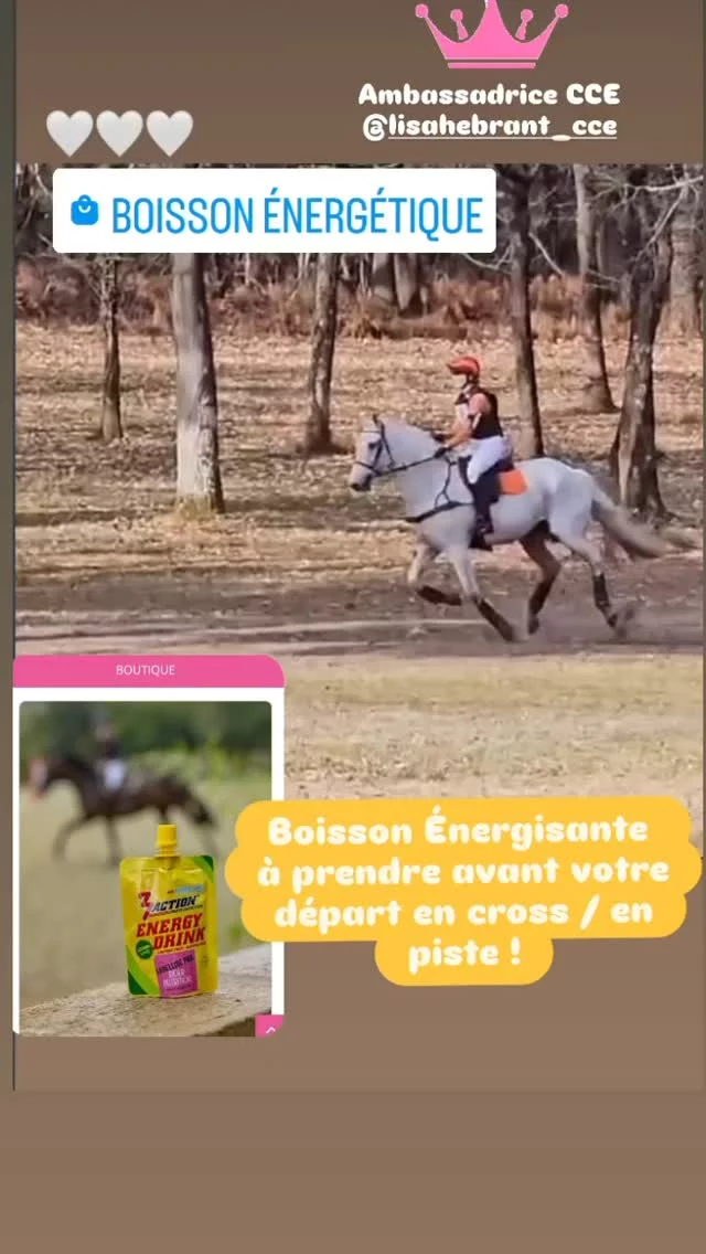 ✨️La boisson énergisante sportive 'Energy Drink', en format pratique à prendre à cheval juste avant de partir en cross ou d'aller en piste de CSO ou Dressage. ✨️ 

🌟 Permettant aux cavaliers de faire face aux carences en glucides pour mieux suivre physiquement. 

🌟🌟 Idéale pour combler rapidement le defait en hydratés de carbone des cavaliers durant l'effort. 

WWW.RIDERNUTRITION.NET 

Feel Good, Ride More ! 😎👌

#energydrinks 
#ridernutrition 
#ridernutritionsport 
#riderperformance 
#bienetrecavalier
#concourscce
#concoursequestre