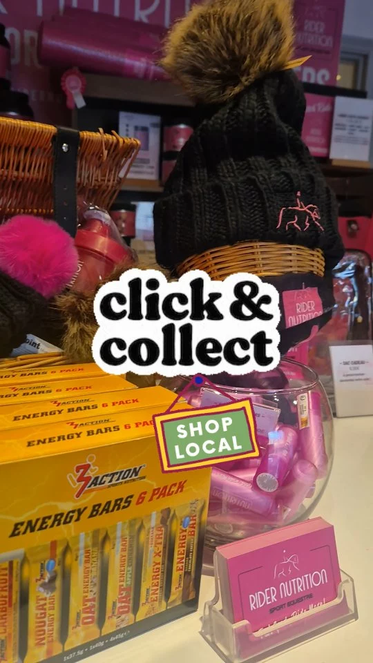 A l'approche de Noël, faites vos achats en ligne (lien en bio) www.ridernutrition.net et retirer votre commande dans notre boutique de Mayenne. ✨️ Vous pouvez aussi nous envoyer un message ici pour prendre rendez-vous. 💯🎄
Nous sommes ouverts sans interruption jusqu'au 23 décembre inclus ...Attention : sur rendez-vous uniquement !👍✨️

#cadeauxcavaliers #nutritionsportive 
#bienetrecavalier #riderperformance