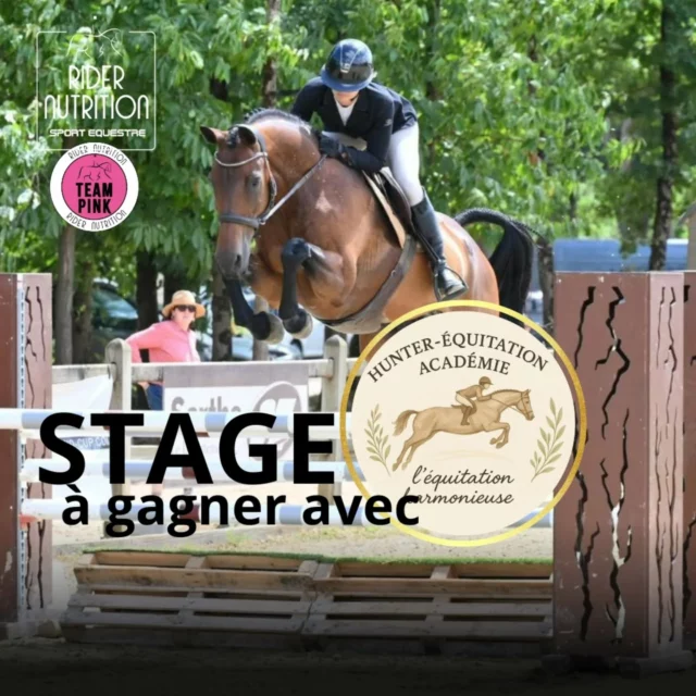 Stage Hunter @hunterequitationacademie - Une place à gagner ! ✨️

Training @pole_europeen_du_cheval sur une piste meublée Hunter Style. 
Idéal pour préparer les jeunes chevaux avant le début de la saison ou d'apprendre plus sur cette discipline. ✨️
Notre boutique @ridernutrition sur la piste rouge sera ouverte pour vous accueillir en VIP.

Une place à gagner avec votre cheval, soit le 14 ou 15 mars 2026 (à vous de choisir) alors ne tardez pas !

Le gagnant(e) sera annoncé le 23 février 2026 - Bonne chance ! 💫

Pour participer :

1️⃣ Suivez @teampinkridernutrition et @hunterequitationacademie 

2️⃣ Identifiez deux amies en commentaires ci-dessous. 

3️⃣ Dites-nous pourquoi vous souhaitez participer au Stage et le jour que vous préférez venir (14 ou 15 mars).

4️⃣ Assurez-vous d'être membre Team Pink (lien en bio).

5️⃣ Bonus si vous partagez cette publication en story et Identifiez-nous. 

Conditions générales : aucun achat n'est requis. Le gagnant sera obligé de nous communiquer leurs coordonnées pour l'envoi d'information stage. Les participants doivent avoir suivie les étapes 1,2,3 et 4 pour être éligibles. Réservé aux résidents en France et aux personnes de 18ans et plus. Veuillez ignorer tout abonnement ou message provenant d'autres comptes se faisant passer pour Rider Nutrition ou Hunter  Équitation  Académie, nos comptes comptes officiels sont : @teampinkridernutrition
@ridernutrition
@hunterequitationacademie 

#hunter #stagehunter #ridernutritionchallenge #equitation