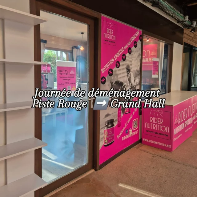 Un nouveau chapitre @ridernutrition aujourd'hui avec le déménagement de notre petite boutique située Piste Rouge vers une boutique plus importante dans le Grand Hall. 🚚✨️

A new chapter @ridernutrition today as we moved out of our little boutique located Piste Rouge to a bigger premises in The Grand Hall. 🚚✨️

#ridernutrition
#sportsnutritionforequestrians
#nutritionsportivepourlescavaliers
#boutiqueridernutrition
#sportsnutrition
