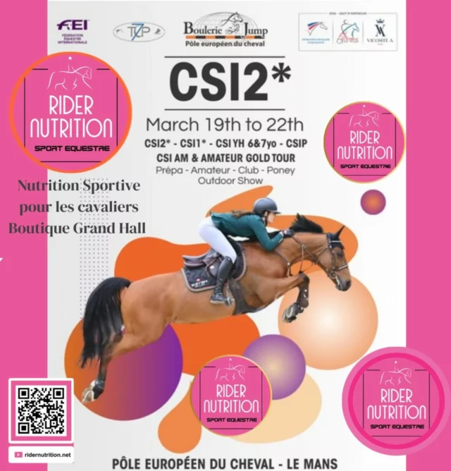 Prochain concours @ridernutrition @pole_europeen_du_cheval -avec l'ouverture de notre nouvelle Boutique Grand Hall. 🩷💯

Next show date @ridernutrition @pole_europeen_du_cheval - with the opening of our new Boutique in the Grand Hall. 🩷💯