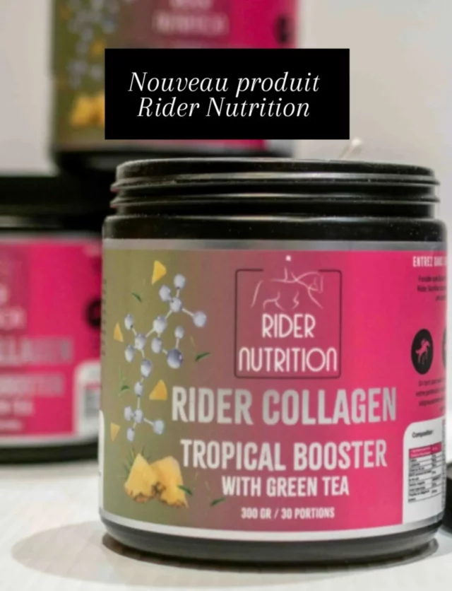 Cavalièrs, découvrez les vertus de Rider Collagen Tropical Booster avec Thé Vert.  Nouveau produit @ridernutrition disponible en boutique et en ligne dès maintenant. ✨️

Equestrians, discover the virtues of Rider Collagen Tropical Booster with Green Tea. New product out now @ridernutrition available in store and on line.✨️

#ridernutrition
#nutritionforequestrians #feelgoodridemore #collagen  #bienetrecavalier