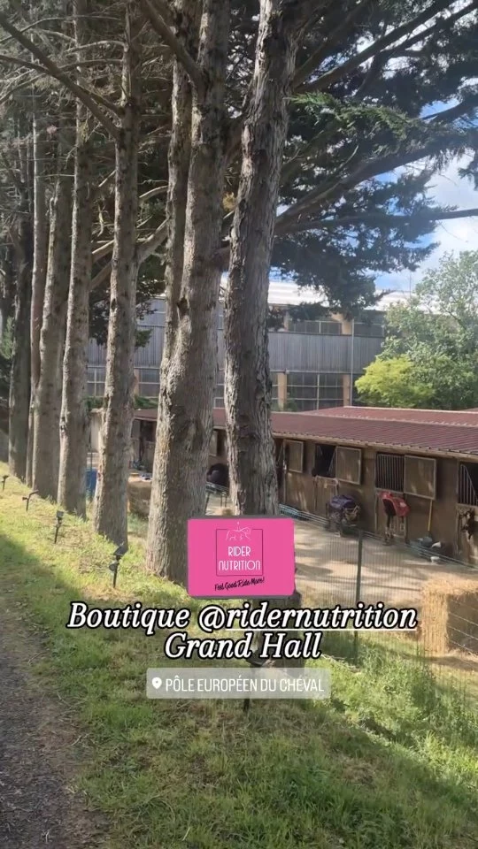 La boutique @ridernutrition située Grand Hall @pole_europeen_du_cheval ✨️Ouverte pendant les concours. 
Leader en Nutrition Sportive pour les cavaliers.

Rider Nutrition Boutique located in the Grand Hall @pole_europeen_du_cheval Open on show dates. 
Leader in Sports Nutrition for Equestrians✨️ 

#ridernutrition
#nutritionforequestrians
#nutritionsportivepourlescavaliers
#concoursequitation