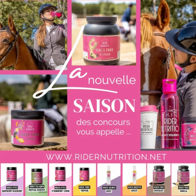 La nouvelle saison des concours est commencée... êtes vous prêts ?

C'est le moment idéal d'assurer votre performance et bien-être avec notre gamme de nutrition sportive pour les cavaliers. 

En boutique et en ligne (lien en bio)

The new show season is already underway ... but are you ready?

It's the ideal moment for you to ensure your performance and well-being with our product range of Sports Nutrition for Equestrians. 

In boutique and online (link in bio)

#electrolytes  #recuperation #preparationsportive #energie #antistress
