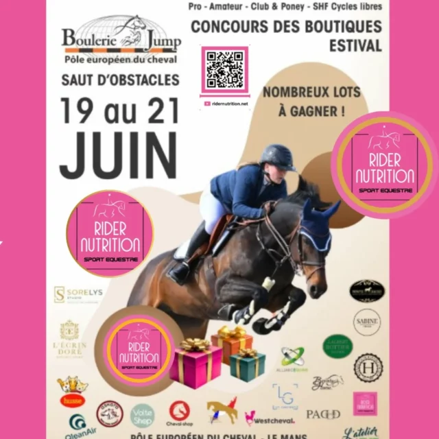 Prochaine date @pole_europeen_du_cheval - Boutique @ridernutrition ouverte Grand Hall.
Nutrition Sportive pour Cavaliers 🥤

Nos produits sont également disponibles en ligne (lien en bio) www.ridernutrition.net 

Next date @pole_europeen_du_cheval