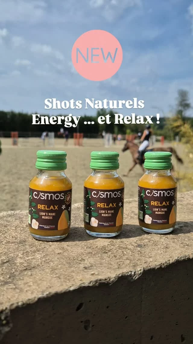 Nouveau shot disponible @ridernutrition
Des Shots naturels et bio pour nos cavaliers pour faire le plein d'energie, concentration, vitalité ...et maintenantpour se détendre !

Nouveau 
✨️Shot Relax - Lion's Mane Mangue - contribuant à la relaxation en réduisant le stress et l'anxiété. 

✨️Shot Energy - Regain d'énergie d'un durée de 4hrs :  Framboise Citron Vert /ou Gingembre Citron.

Disponible individuellement ou également en pack de 12 (avec un shot gratuit) 📦🎁 En boutique et en ligne (lien en bio)

🇪🇺🇬🇧
New Shot available at @ridernutrition 
Naturel bio shots for our riders not only to boost your energy and concentrate but now also available to help you relax. 

New
✨️ Shot Relax - Lion's Mane Mango: helps you Relax and reduces stress and anxiety.

✨️Shot Energy - Raspberry Lime / ou Ginger Lemon: Boosts energy for 4 hours 

Available individually or a pack of 12 (with one shot free) 📦🎁 in store or online (link in bio).

#shoténergétique
#shotrelax
#ridernutrition #sportsnutritionforriders