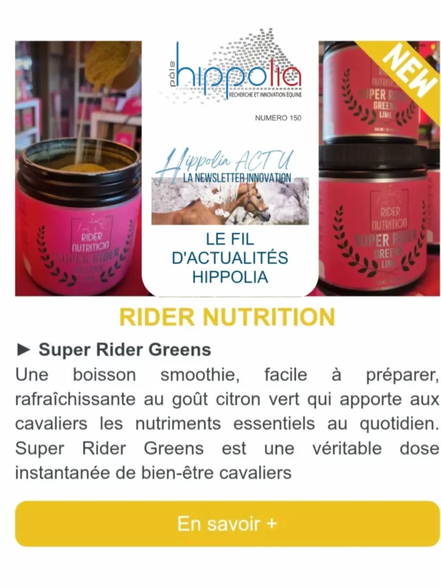 Article @polehippolia - Découvrez les dernières innovations avec @ridernutrition
Super Rider 'Greens' ✨️🏆🌱🥦🥒🥬