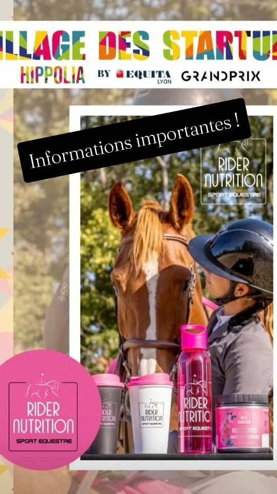 C'est officiel, nous sommes sélectionnées pour @equitalyon_official village des Start-Ups 2026 @polehippolia ✨️🏆
Votez pour nous @ridernutrition - lien en bio 🙏 Aidez-nous devenir Start-Up à EquitaLyon 2026.

It's official, we been selected for the Start-Up challenge 2026 @equitalyon_official Start-Up Village @polehippolia ✨️🏆
Please vote for @ridernutrition (France main land only) - link in bio. 🙏
Help us win and become Start-Up EquitaLyon 2026. 

#villagestartup
#equitalyon
#ridernutrition
#startupbusiness 
#sportsnutritionforequestrians
