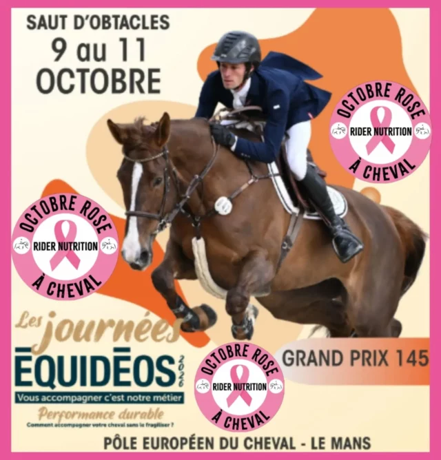 Prochaine date d'ouverture boutique @ridernutrition Grand Hall : 9 - 11 octobre.
Leaders en Nutrition Sportive pour Cavaliers.

Pendant le mois d'octobre 2% de vos achats contribura à Octobre Rose. 🎀🥤

Next opening date for boutique @ridernutrition located in the Grand Hall : 9th to 11th October.
Leader in Sports Nutrition for Equestrians 
 
During October, 2% of your purchases will be donated to Pink October (Breast cancer awareness). 🥤🎀

#ridernutrition
#sportsnutritionforequestrians
#nutritionsportivepourlescavaliers 
#octobreroseacheval
#laligue